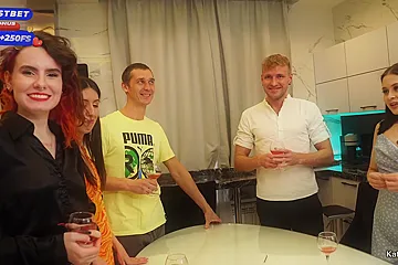 Students 18+ Celebrate New Year With Hot Big Orgy - porn video
