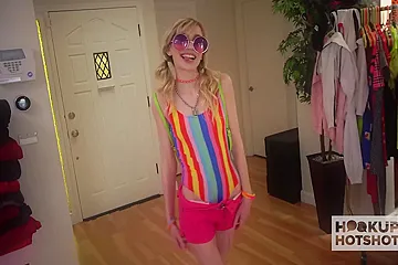 Blonde Hottie Mackenzie Moss Gets Screwed And Sprayed So Hard! - porn video
