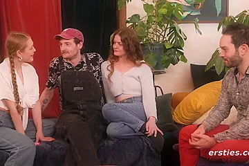 Husband Swap Of 3 - Two Hot Married Babes Share Their Husbands With Each Other - porn video