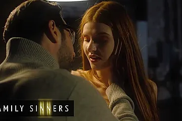 Naughty Stepdad Fucks His Stepdaughter And He Explodes All Over Her Ginger Bush - porn video