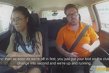 World Famous Pornstar Kira Noir Creampied After A British Driving Lesson - porn video