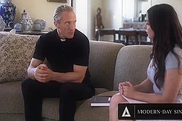 Pervy Priest Creampies Horny Teen Keira Croft After Taking Her Anal Virginity! (18+) - porn video
