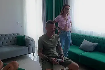 Unaware Cuck Husband Cheated On By His Teen Wife With His Friend (18+) - porn video