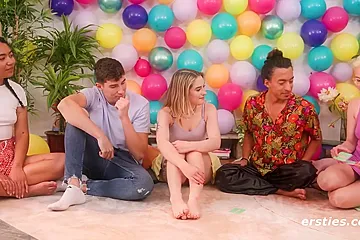 Truth Or Dare - Allies Play A Nasty Game Of Truth Or Dare - porn video