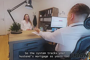 Hot Customer Wanted To Get A Loan, But Got Fanal Sexed Eventually. Sexy Sex With Arina Shy - porn video