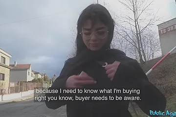 Big-breasted Brunette With Glasses Fucks For Some Cash - porn video