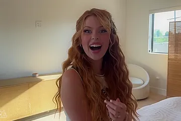 Sexy Busty Redhead Hottie Challenges Her Step-bro Not To Cum While Shes Teasing & Pleasing His Boner - porn video