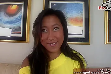 British Female Casting Agent Meet Korean Teen (18+) - porn video