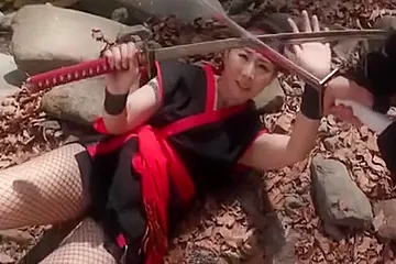 Bondage And Submission Threesome For Busty Asian Slave - porn video