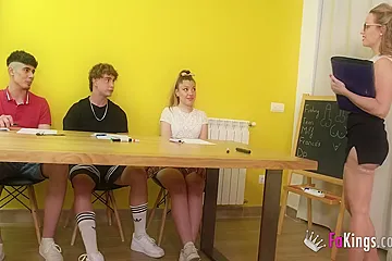 The School Is Back With An Amazing Teenage Group Session! (18+) - porn video