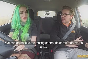 Big Tits And Green Hair Makes Me Cum In Her Mouth - porn video