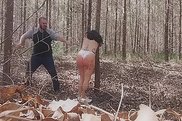 381 Whipping In The Forest - porn video