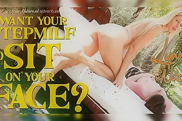39 Year Old Lynna Nilsson Is My Hot Big Nippled Stepmilf Who Loves To Facesit Me In The Garden - porn video