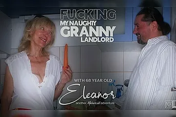 Eleanor Lucky To Fuck My Skinny 68 Year Old Granny Landlord Eleanor In Her House When Her Husband Just Left - Leslie Taylor - porn video