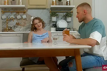 Lesya Milk In [sawyer Young Couple Make Love After Tea (18+) - porn video